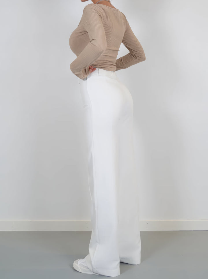 Bondi-Pearl-Harper Tailored Wide Leg Pants | High waisted workwear trousers 1