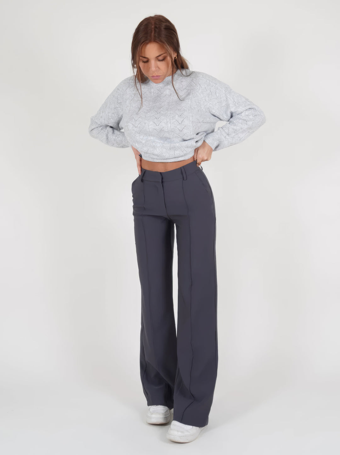 Bondi-Pearl-Harper Tailored Wide Leg Pants | High waisted workwear trousers 9