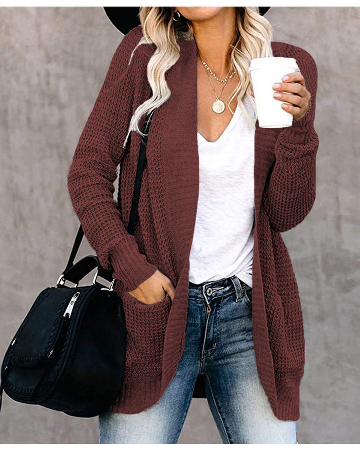 Bondi Pearl - Bondi Breeze Knit Cardigan | Casual warm layering piece - 01