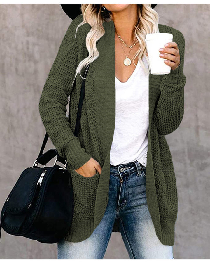 Bondi Pearl - Bondi Breeze Knit Cardigan | Casual warm layering piece - 09
