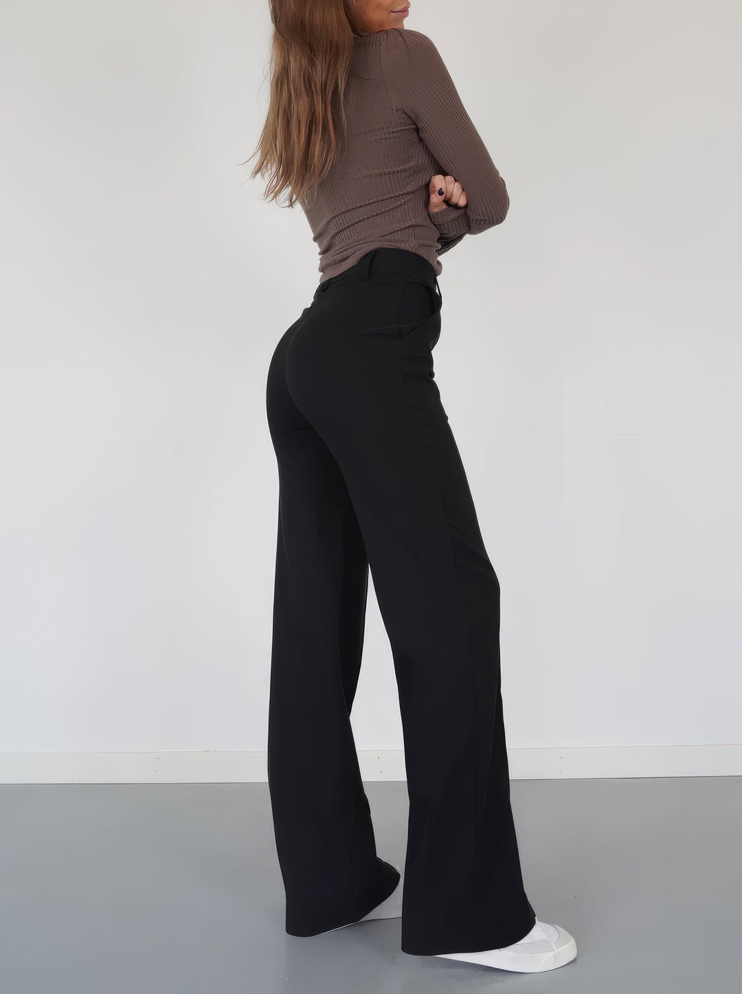 Harper Tailored Wide Leg Pants | High waisted workwear trousers 1