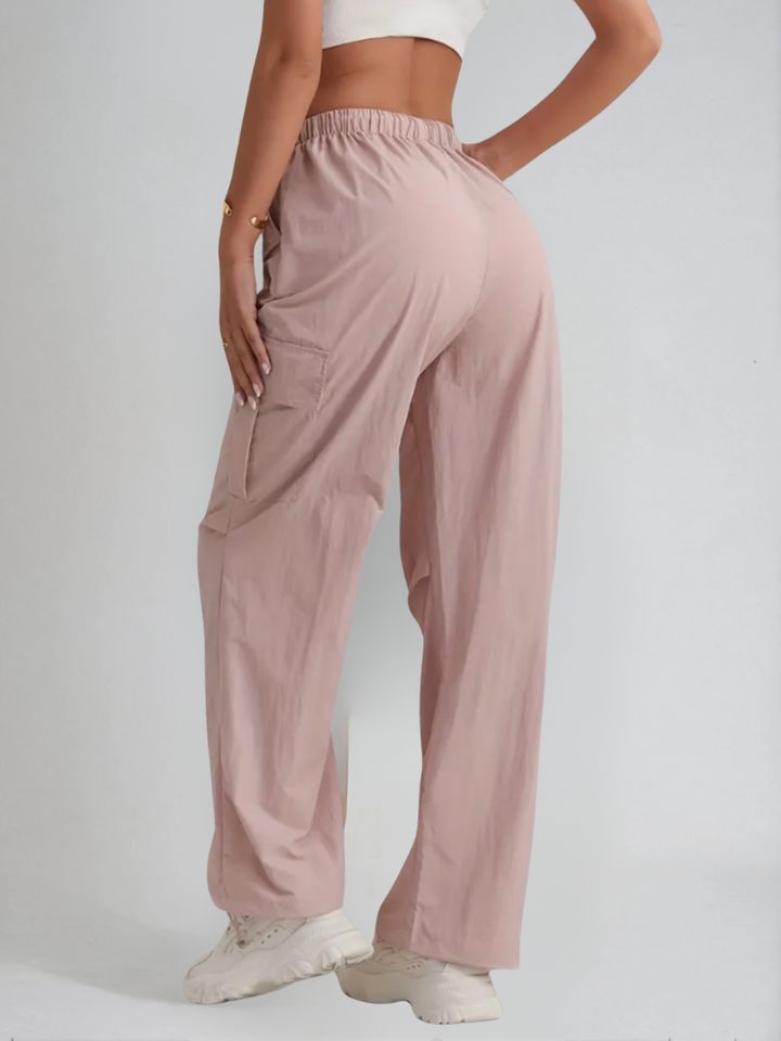 Cargo broek dames | Relaxte pasvorm | Utility stijl met cargozakken | Elastische taille