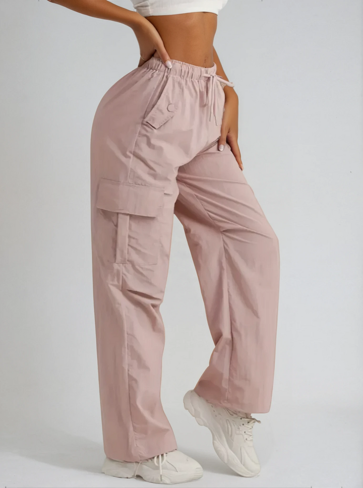 Cargo broek dames | Relaxte pasvorm | Utility stijl met cargozakken | Elastische taille