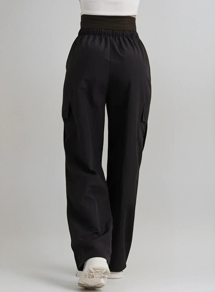 Cargo broek dames | Relaxte pasvorm | Utility stijl met cargozakken | Elastische taille
